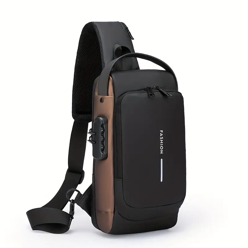 Anti-Theft Sling Bag with USB charging