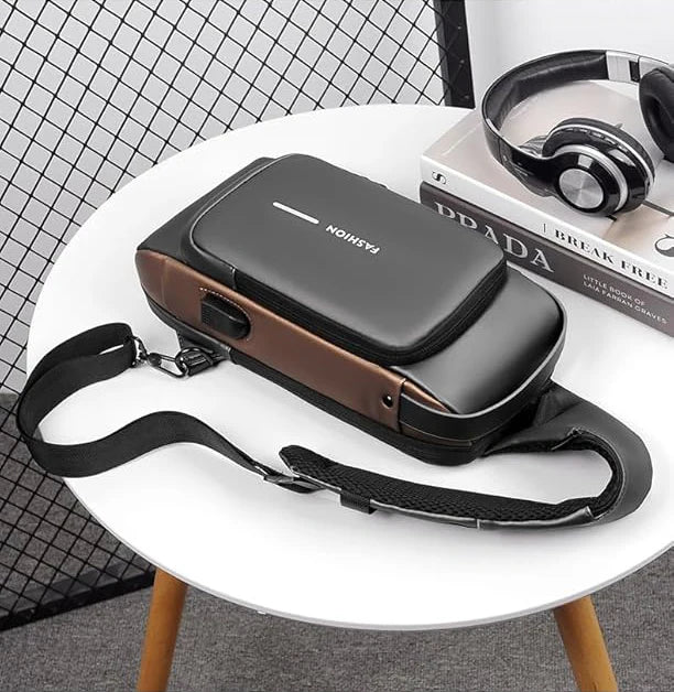 Anti-Theft Sling Bag with USB charging