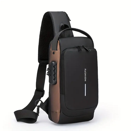 Anti-Theft Sling Bag with USB charging